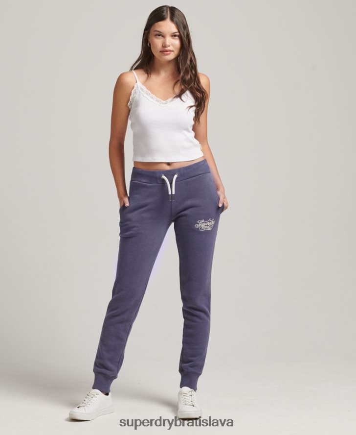 Superdry ženy pride & craft joggers 6B4ZTR3907 oblečenie tmavomodrá