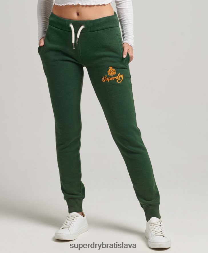 Superdry ženy pride & craft joggers 6B4ZTR3910 oblečenie zelená