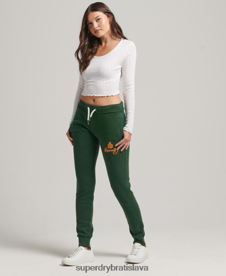 Superdry ženy pride & craft joggers 6B4ZTR3910 oblečenie zelená