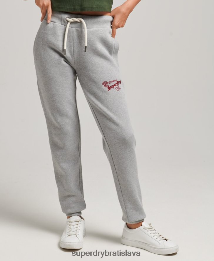 Superdry ženy pride & craft joggers 6B4ZTR3918 oblečenie sivá