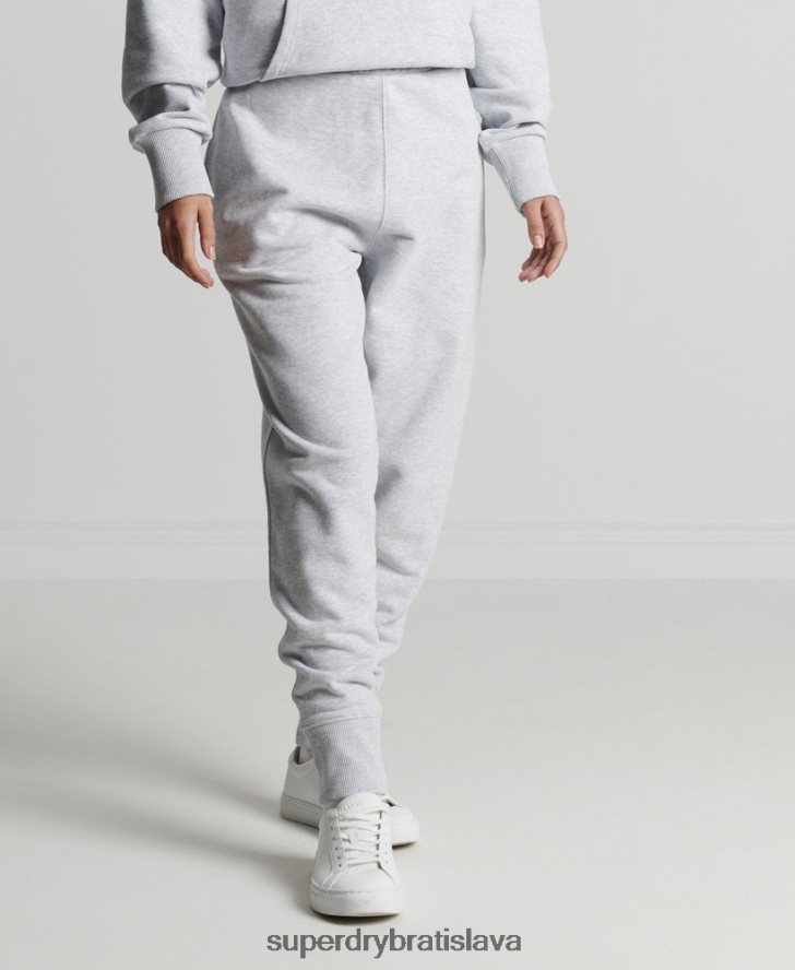 Superdry ženy recyklované mikro bočné joggery 6B4ZTR3936 oblečenie svetlo šedá