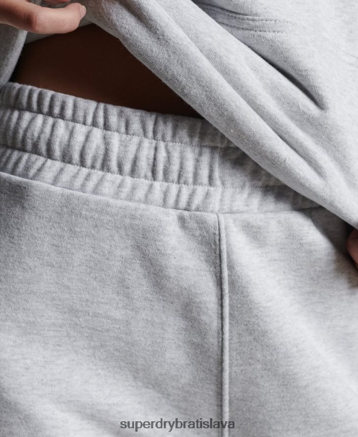 Superdry ženy recyklované mikro bočné joggery 6B4ZTR3936 oblečenie svetlo šedá