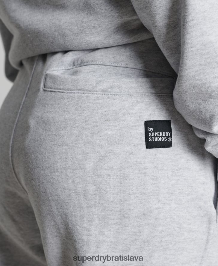 Superdry ženy recyklované mikro bočné joggery 6B4ZTR3936 oblečenie svetlo šedá
