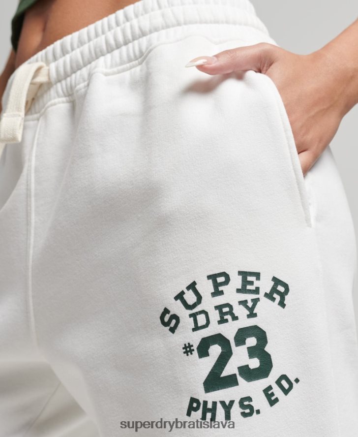 Superdry ženy ročník vysokoškolských joggerov 6B4ZTR6633 oblečenie krém