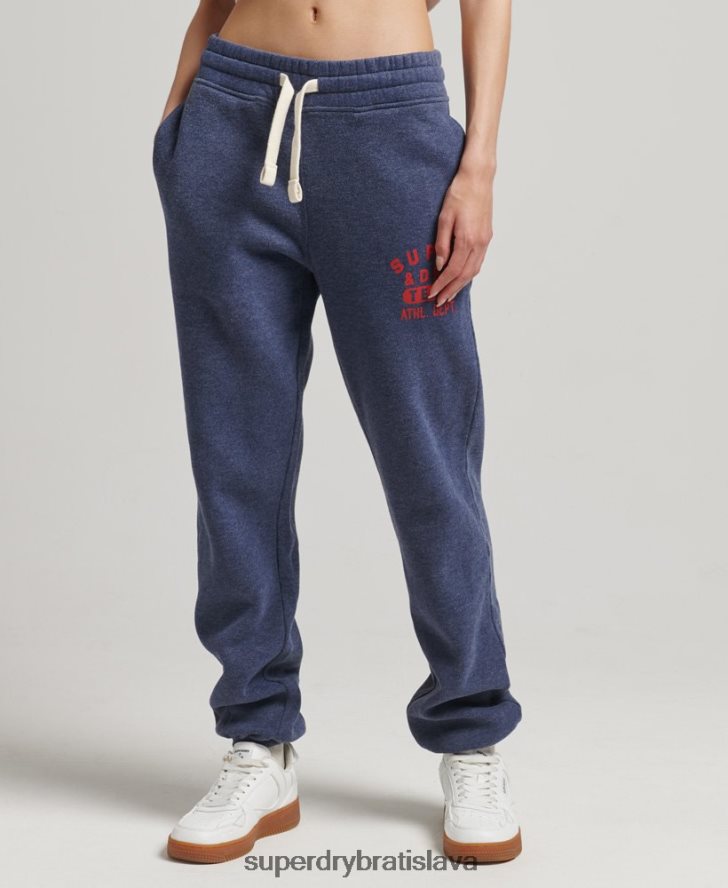 Superdry ženy ročník vysokoškolských joggerov 6B4ZTR6754 oblečenie námorníctvo
