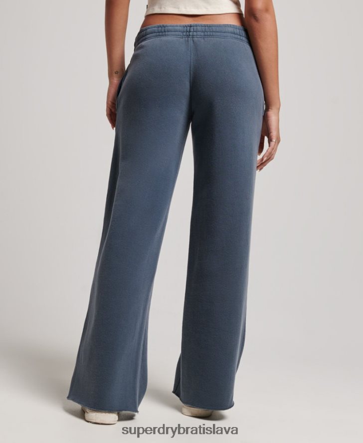 Superdry ženy umyte rovno joggery 6B4ZTR3904 oblečenie námorníctvo