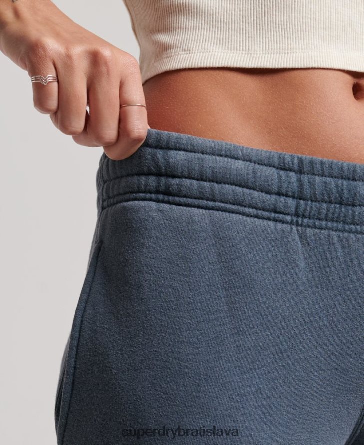 Superdry ženy umyte rovno joggery 6B4ZTR3904 oblečenie námorníctvo