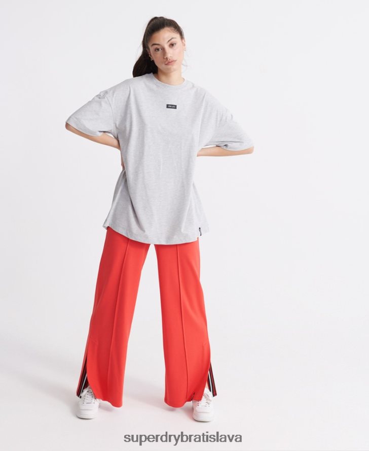 Superdry ženy upraviť wide leg joggers 6B4ZTR3939 oblečenie červená