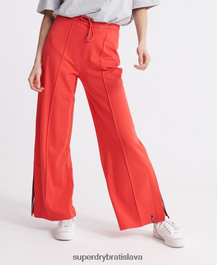 Superdry ženy upraviť wide leg joggers 6B4ZTR3939 oblečenie červená