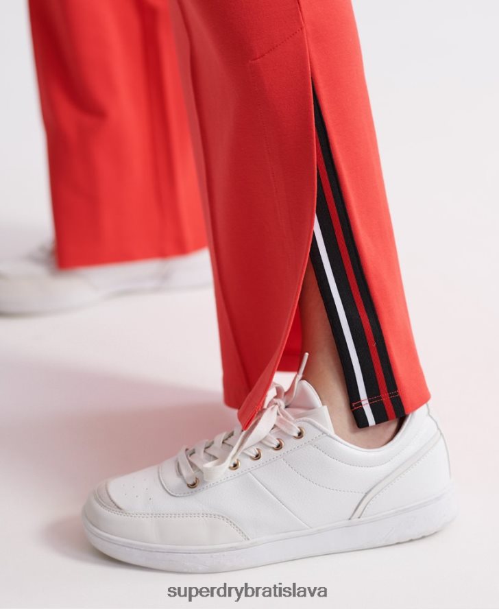 Superdry ženy upraviť wide leg joggers 6B4ZTR3939 oblečenie červená
