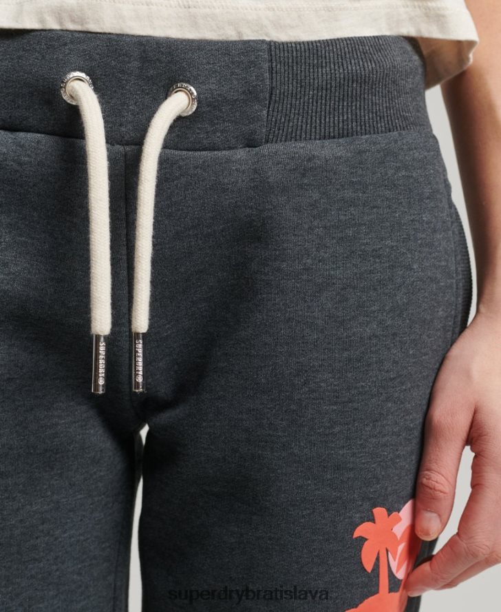 Superdry ženy vintage cali vystrihnuté joggery 6B4ZTR2254 oblečenie červená