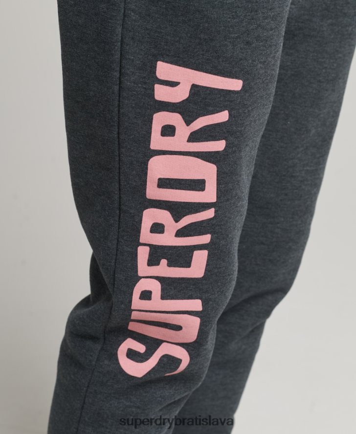 Superdry ženy vintage cali vystrihnuté joggery 6B4ZTR2254 oblečenie červená