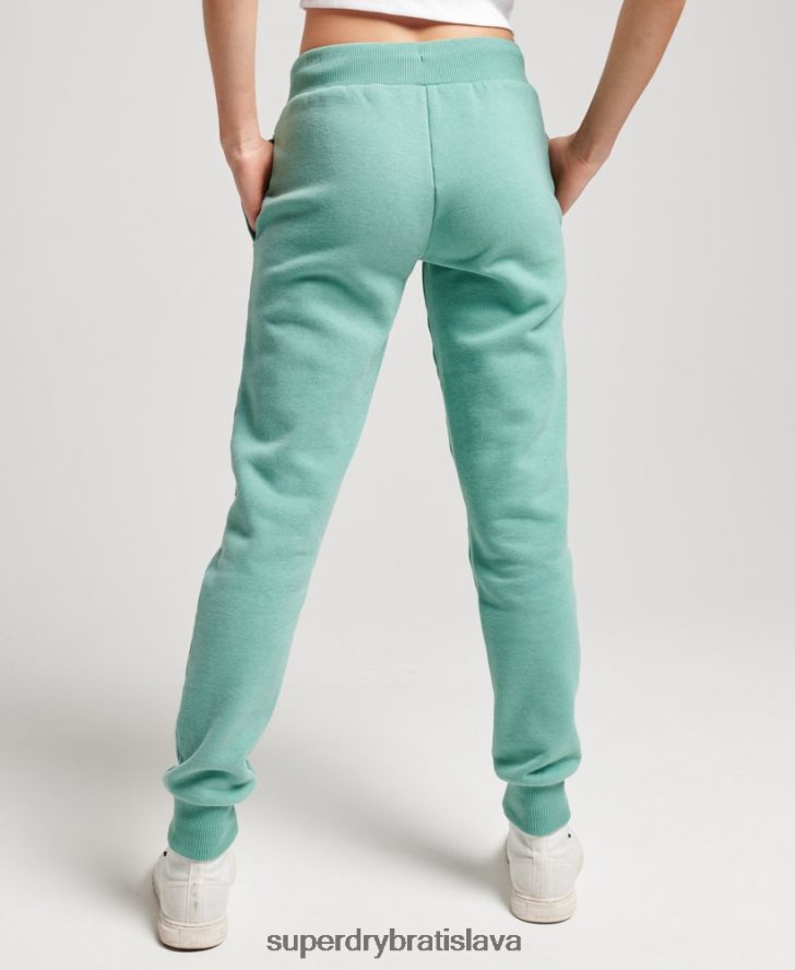 Superdry ženy vintage cali vystrihnuté joggery 6B4ZTR2269 oblečenie zelená