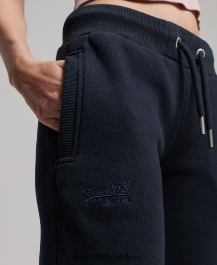 Superdry ženy vintage logo vyšívané joggery 6B4ZTR3906 oblečenie námorníctvo