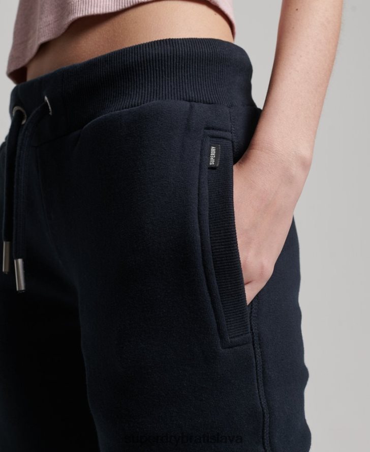 Superdry ženy vintage logo vyšívané joggery 6B4ZTR3906 oblečenie námorníctvo
