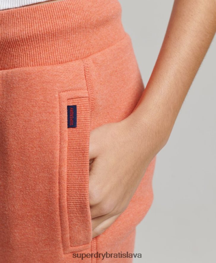 Superdry ženy vintage logo vyšívané joggery 6B4ZTR3913 oblečenie koralový