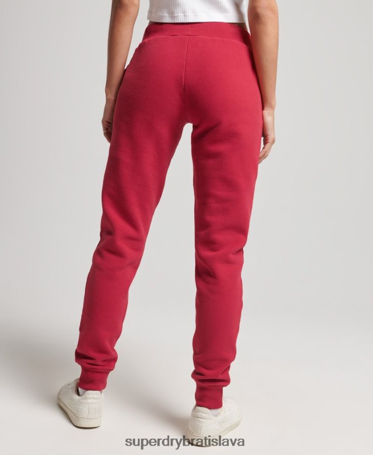 Superdry ženy vintage logo vysokoškolských joggerov 6B4ZTR6574 oblečenie červená