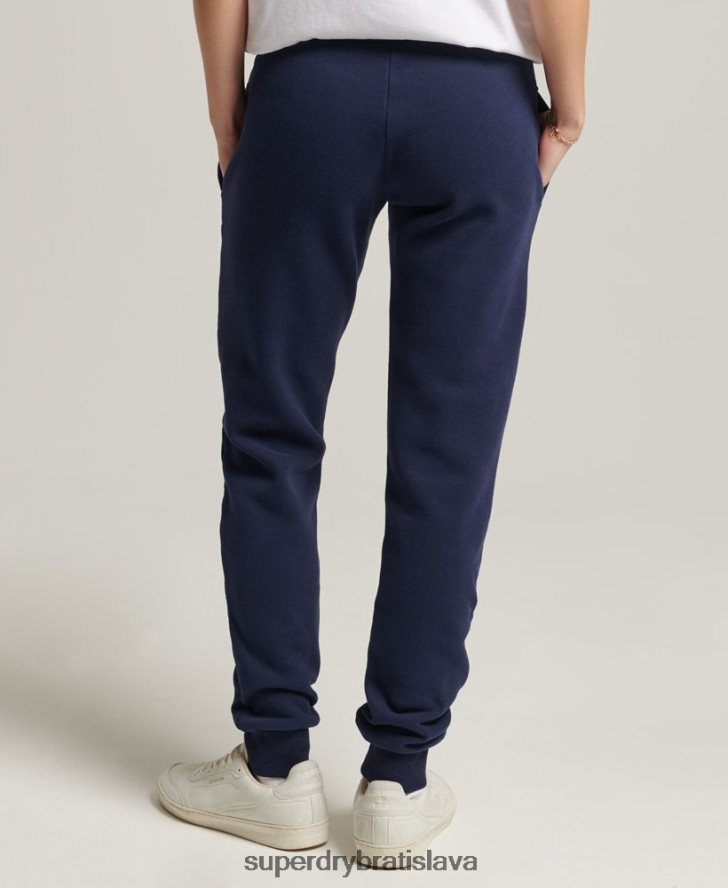 Superdry ženy vintage logo vysokoškolských joggerov 6B4ZTR6655 oblečenie námorníctvo