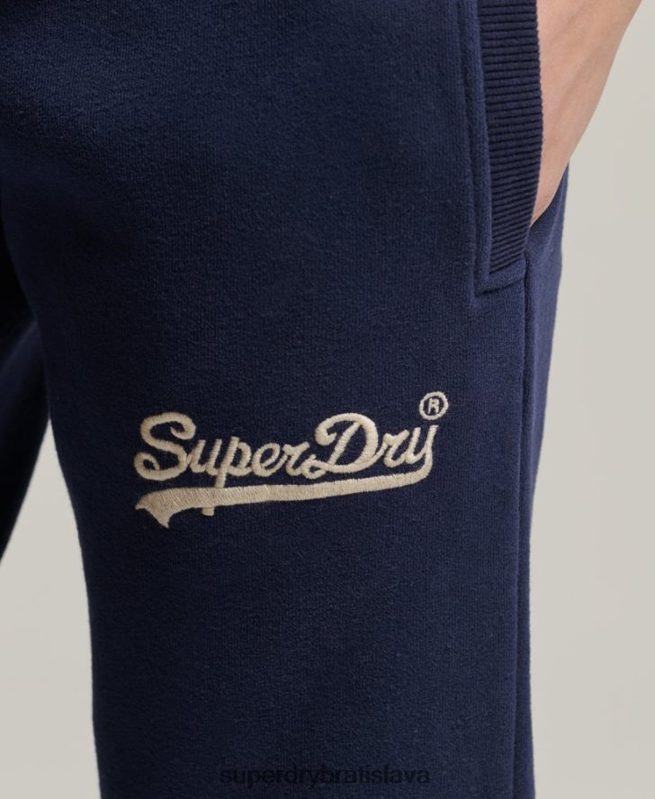 Superdry ženy vintage logo vysokoškolských joggerov 6B4ZTR6655 oblečenie námorníctvo