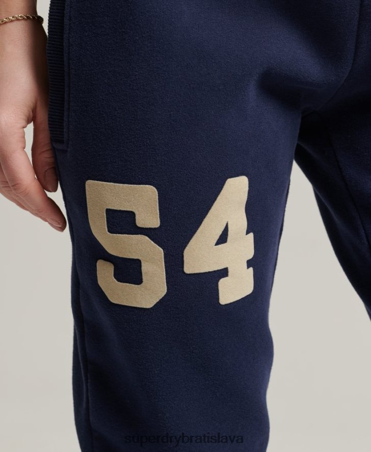 Superdry ženy vintage logo vysokoškolských joggerov 6B4ZTR6655 oblečenie námorníctvo