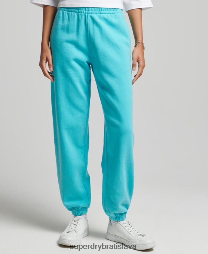 Superdry ženy základné boyfriend joggery 6B4ZTR3932 oblečenie tyrkysová