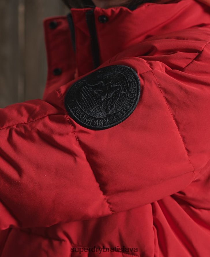 Superdry ženy Everest bomber bez kapucne 6B4ZTR5659 oblečenie červená