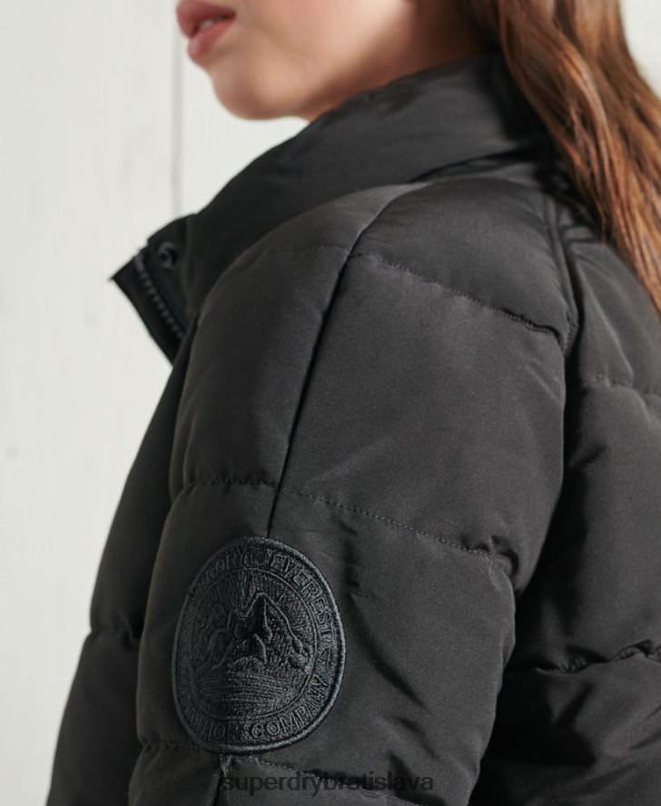 Superdry ženy Everest bomber bez kapucne 6B4ZTR5718 oblečenie čierna