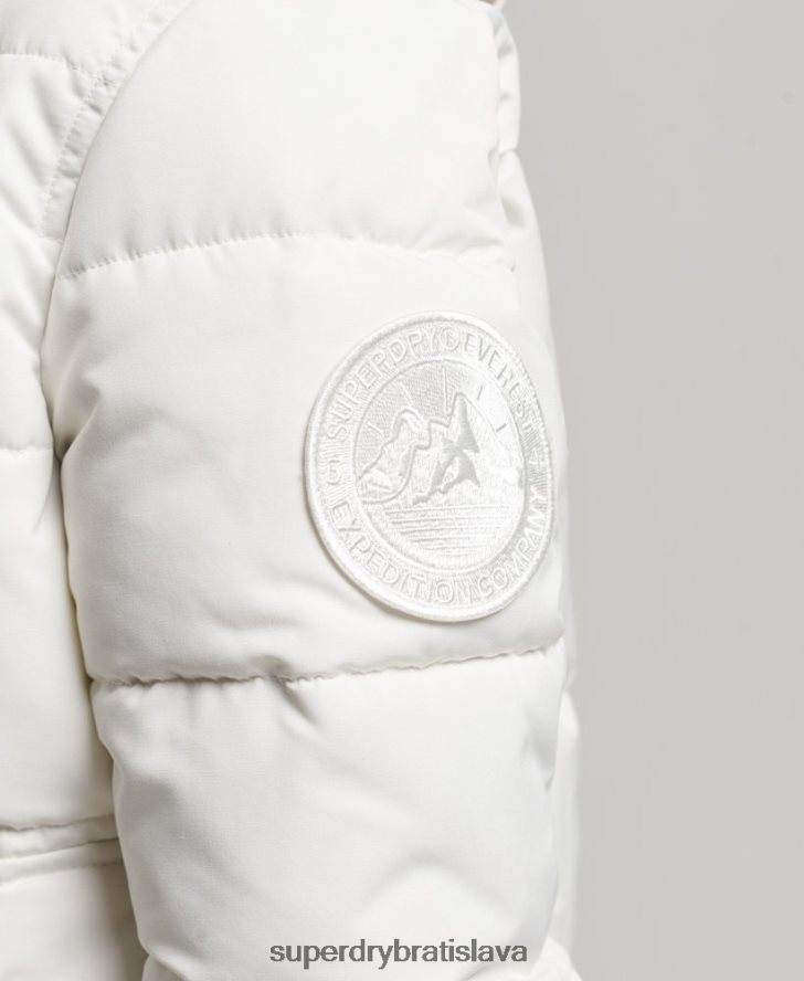Superdry ženy Everest bomber bunda 6B4ZTR3768 oblečenie krém