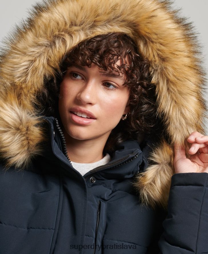 Superdry ženy Everest bomber bunda 6B4ZTR3769 oblečenie námorníctvo