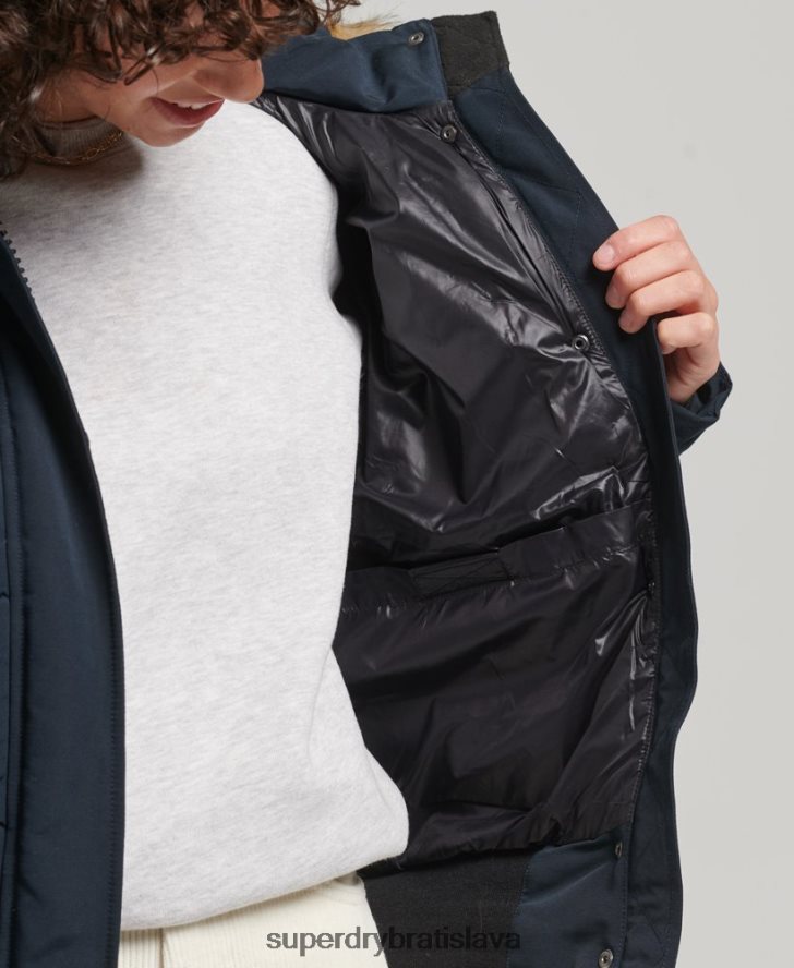 Superdry ženy Everest bomber bunda 6B4ZTR3769 oblečenie námorníctvo
