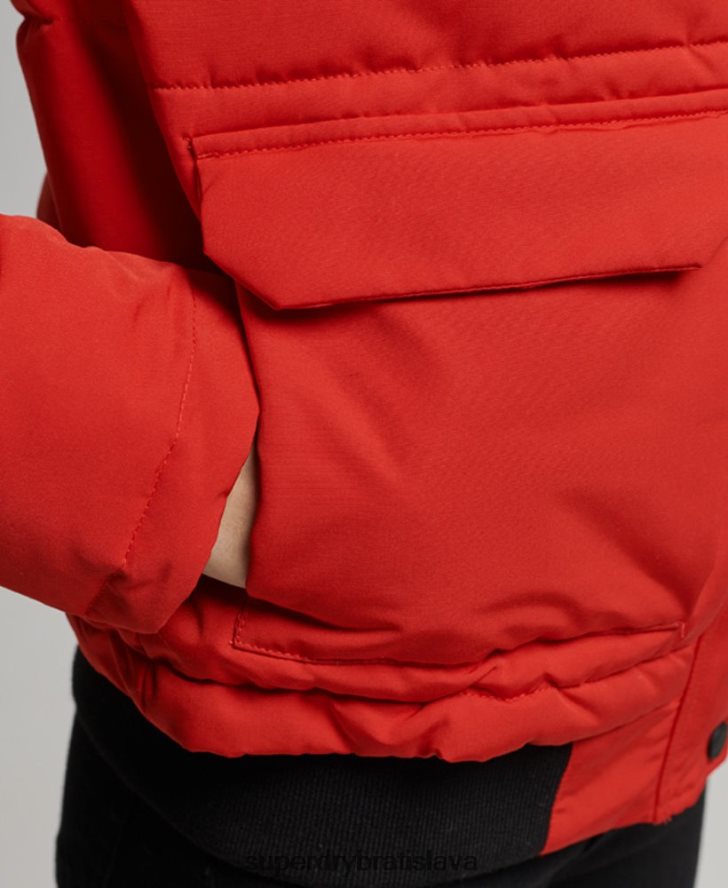 Superdry ženy Everest bomber bunda 6B4ZTR3770 oblečenie červená