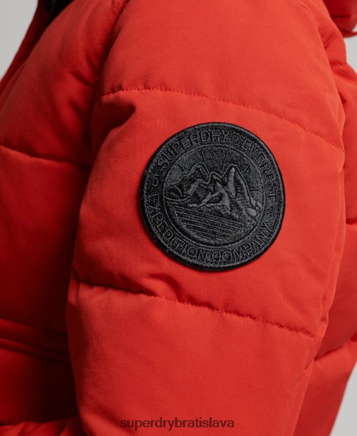 Superdry ženy Everest bomber bunda 6B4ZTR3770 oblečenie červená