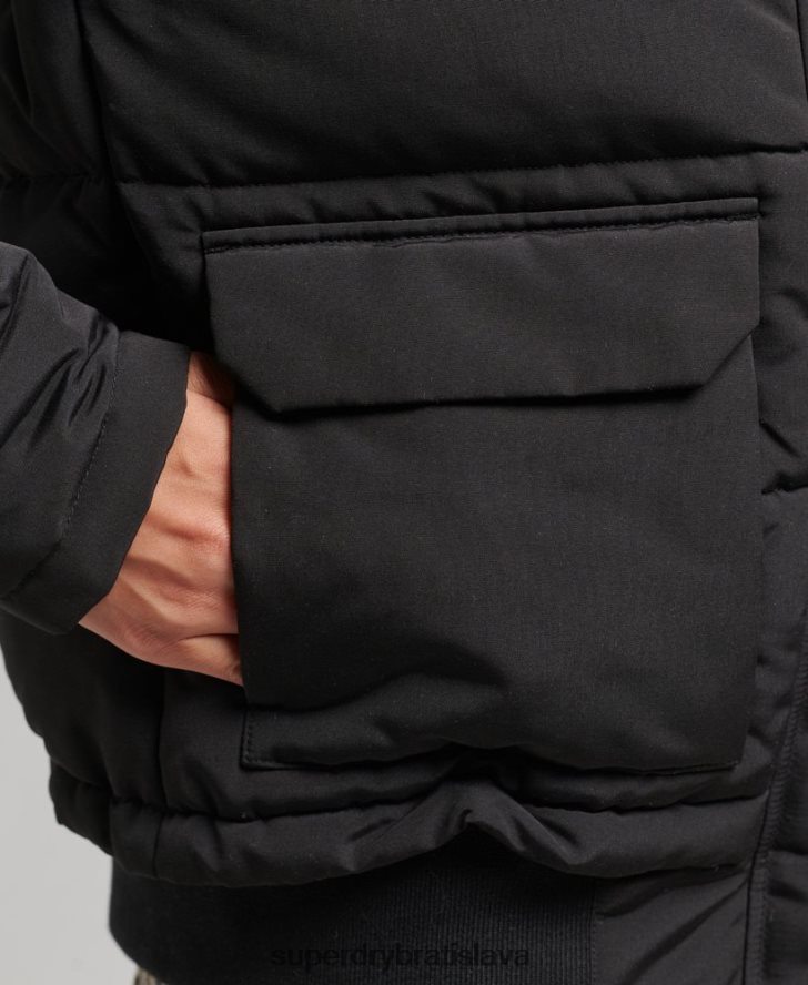Superdry ženy Everest bomber bunda 6B4ZTR3779 oblečenie čierna