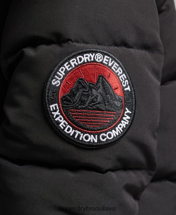 Superdry ženy Everest bomber bunda 6B4ZTR3779 oblečenie čierna