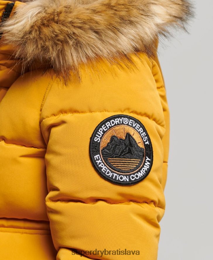 Superdry ženy Everest bomber bunda 6B4ZTR3811 oblečenie žltá