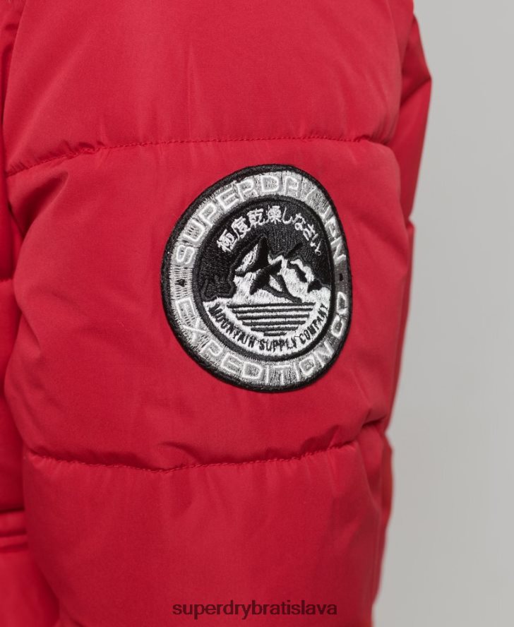 Superdry ženy Everest ella bomber bunda 6B4ZTR5517 oblečenie červená