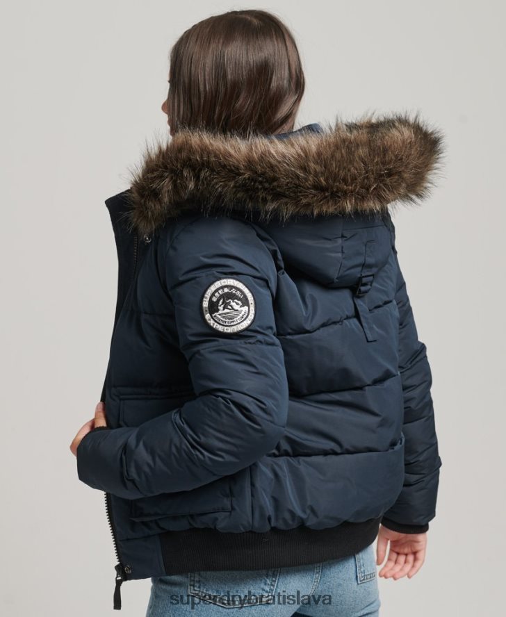 Superdry ženy Everest ella bomber bunda 6B4ZTR5628 oblečenie námorníctvo