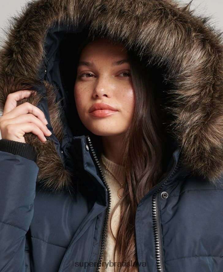 Superdry ženy Everest ella bomber bunda 6B4ZTR5628 oblečenie námorníctvo