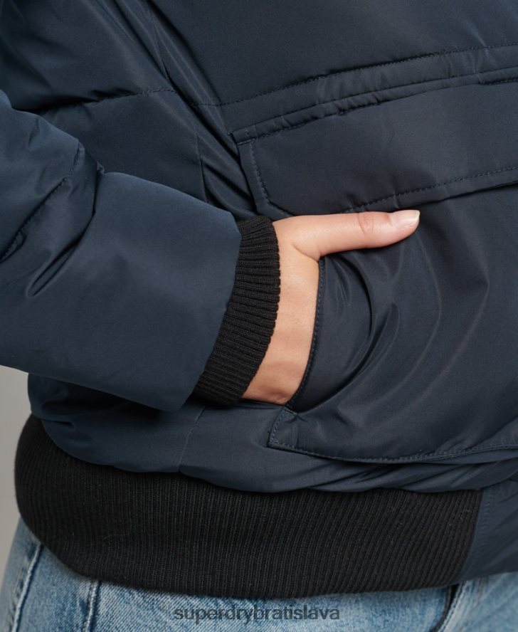 Superdry ženy Everest ella bomber bunda 6B4ZTR5628 oblečenie námorníctvo