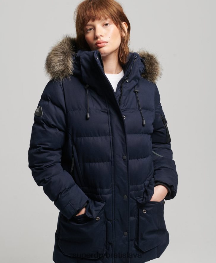 Superdry ženy Expedičná bunda z mikrovlákna 6B4ZTR3658 oblečenie námorníctvo
