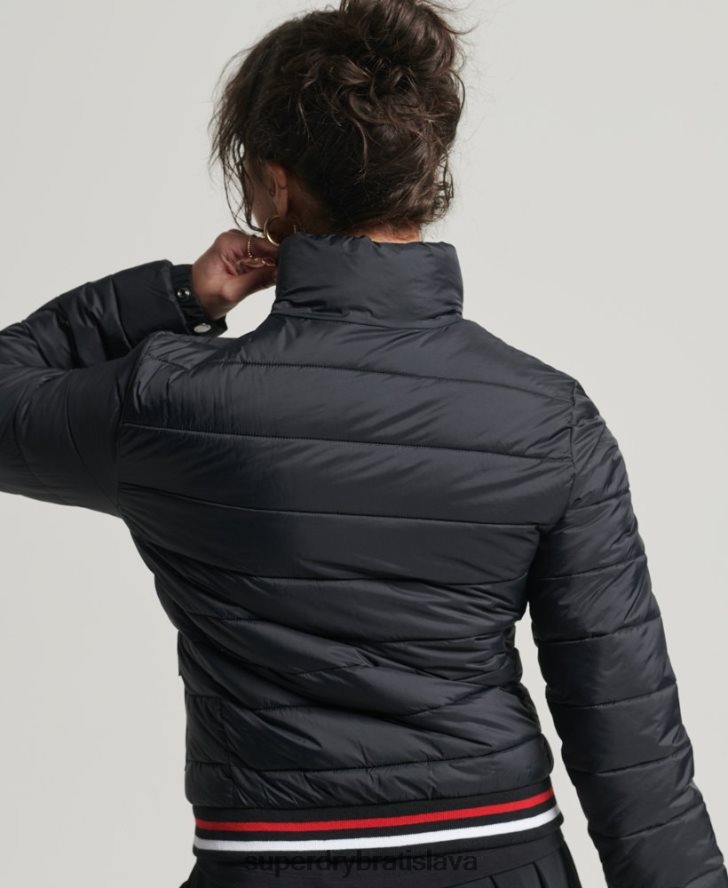 Superdry ženy Fuji bomber bunda 6B4ZTR5675 oblečenie čierna