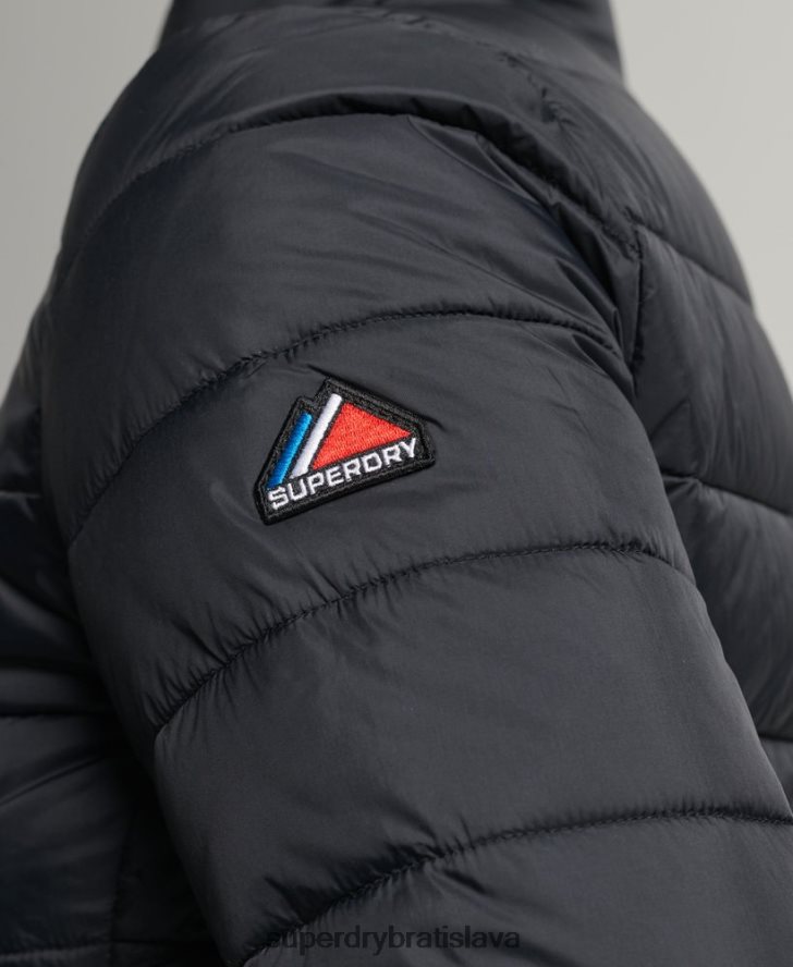 Superdry ženy Fuji bomber bunda 6B4ZTR5675 oblečenie čierna