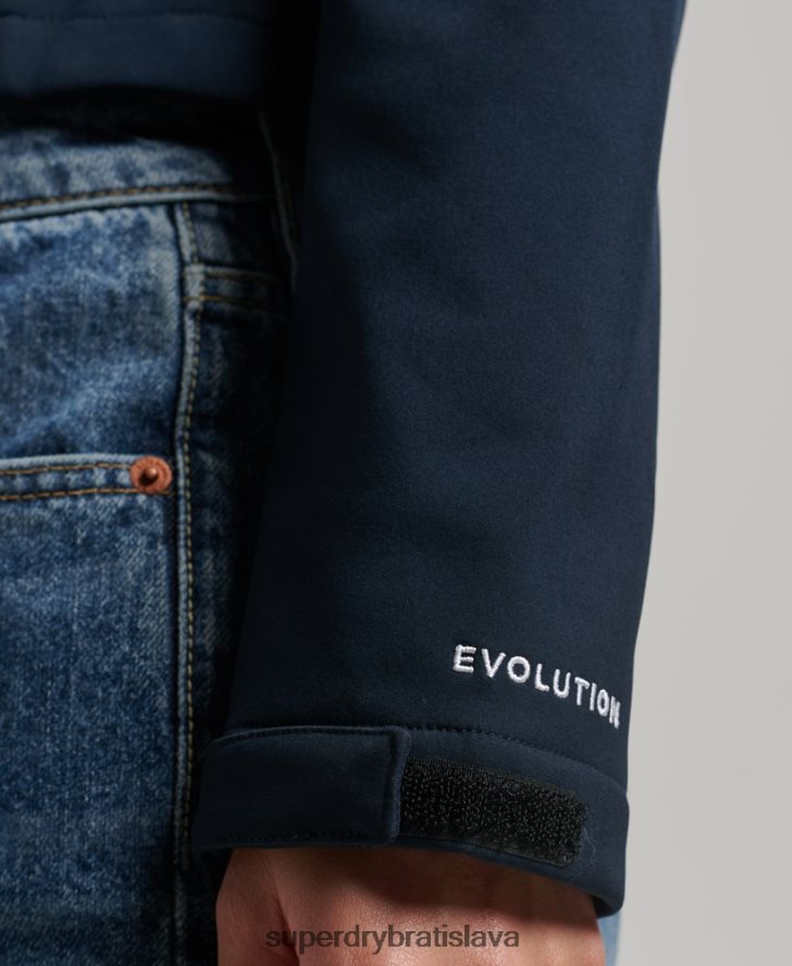 Superdry ženy Softshellová bunda code trekker s kapucňou 6B4ZTR3524 oblečenie námorníctvo