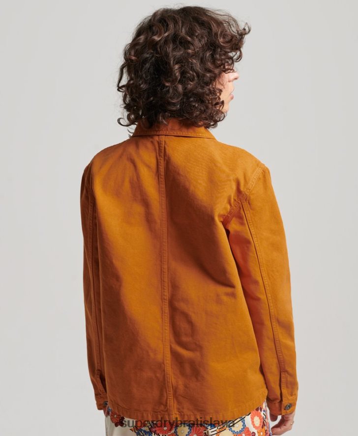Superdry ženy Vintage bunda z organickej bavlny 6B4ZTR3538 oblečenie hnedá