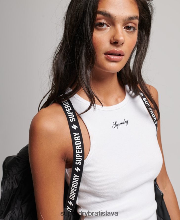 Superdry ženy ľahká skrátená športová vystužená bunda 6B4ZTR3787 oblečenie čierna
