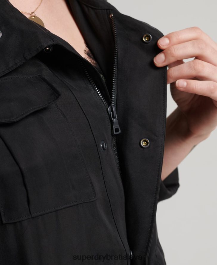 Superdry ženy bunda cupro m65 6B4ZTR3613 oblečenie čierna