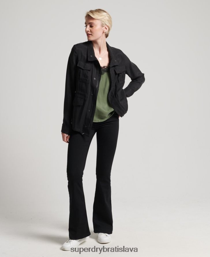 Superdry ženy bunda cupro m65 6B4ZTR3613 oblečenie čierna