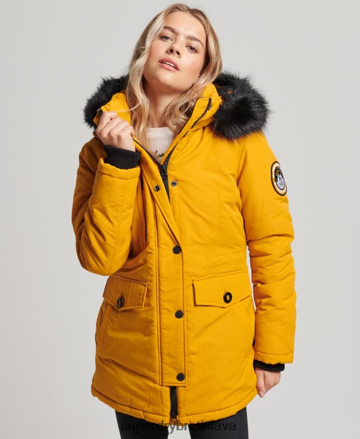 Superdry ženy bunda parka Ashley Everest 6B4ZTR5740 oblečenie žltá