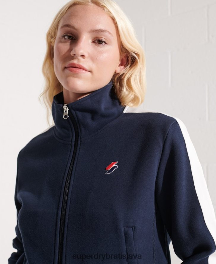 Superdry ženy bunda s kódovým pruhom 6B4ZTR5519 oblečenie námorníctvo