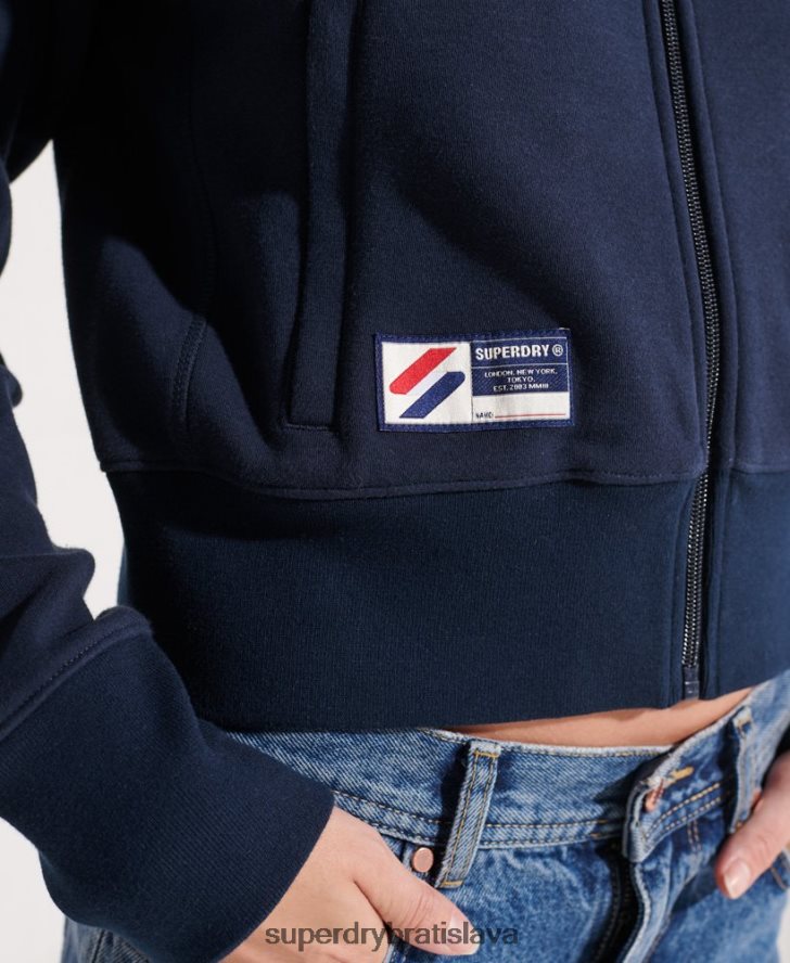 Superdry ženy bunda s kódovým pruhom 6B4ZTR5519 oblečenie námorníctvo